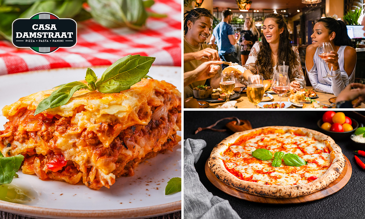 Pizza of pasta + warme drank in hartje Utrecht