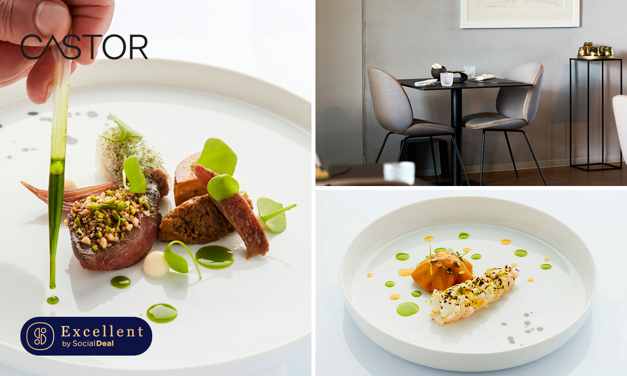 Lunch en 4 services ou menu en 5, 6 ou 7 services du chef chez Castor