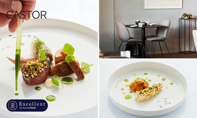 4-gangenlunch of 5-, 6-, of 7-gangenlunch of -diner van de chef bij Castor