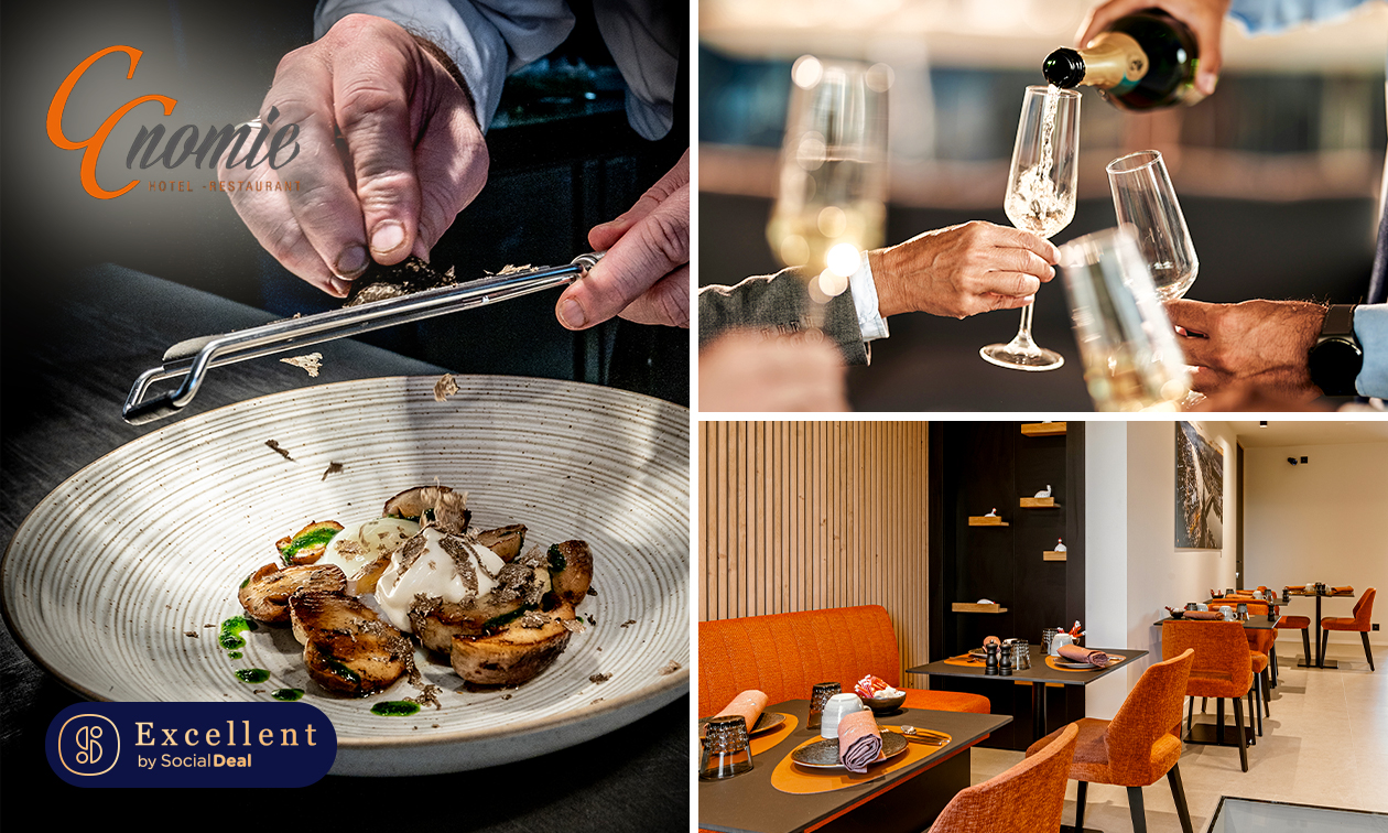 Lunch ou dîner en 3 services + tapas près de Dinant