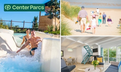 3 of 4 overnachtingen voor 2 tot 4 in Center Parcs