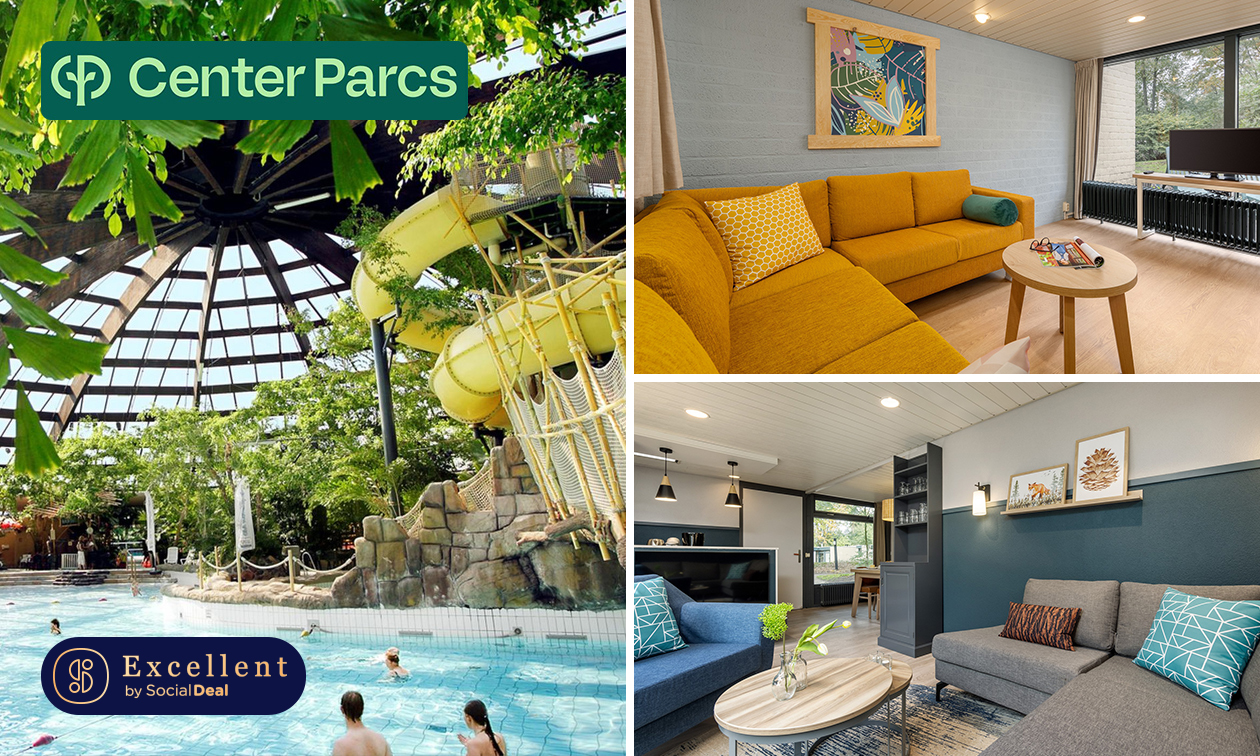 3, 4 of 7 overnachtingen voor 4 in Center Parcs