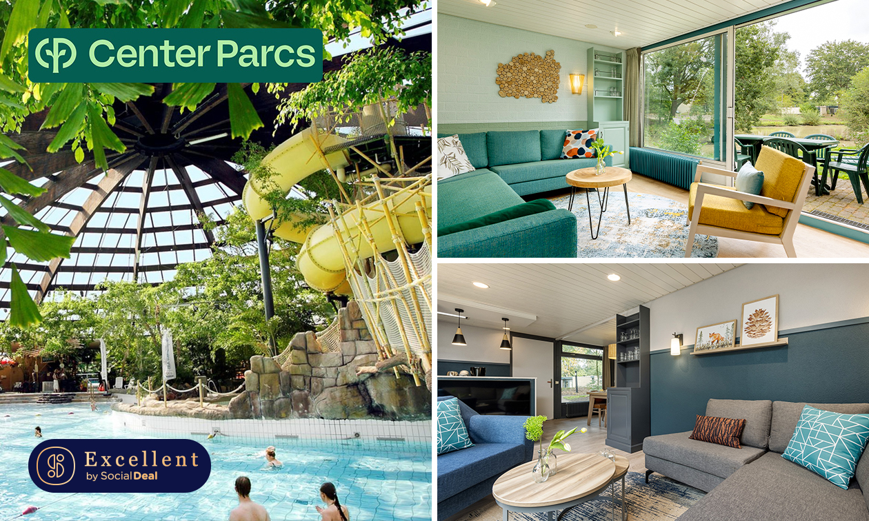 3, 4 of 7 overnachtingen voor 4 of 6 in Center Parcs