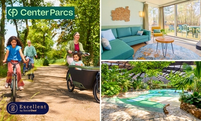 Overnachtingen voor 4 tot 8 personen bij Center Parcs De Kempervennen