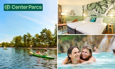 1 of 2 overnachtinge(n) voor 2 + ontbijt in Center Parcs Hotel De Vossemeren