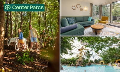 3, 4 of 7 overnachtingen voor 4 of 6 in Center Parcs De Vossemeren