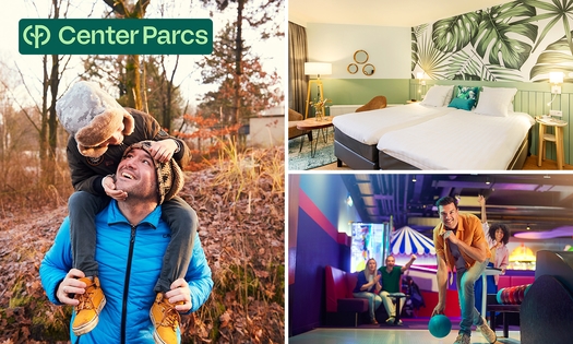 1 oder 2 Übernachtung(en) für 2 + Frühstück im Center Parcs Hotel De Vossemeren