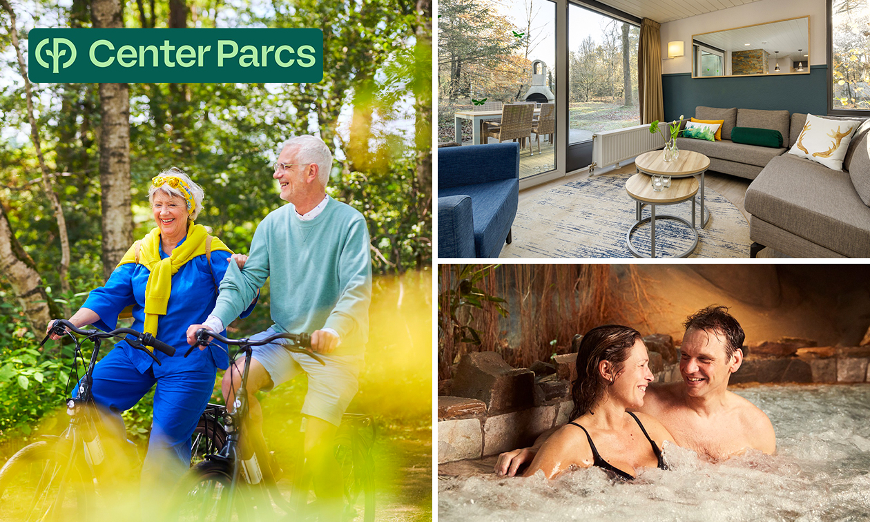3, 4 of 7 overnachtingen voor 4 in Center Parcs Erperheide