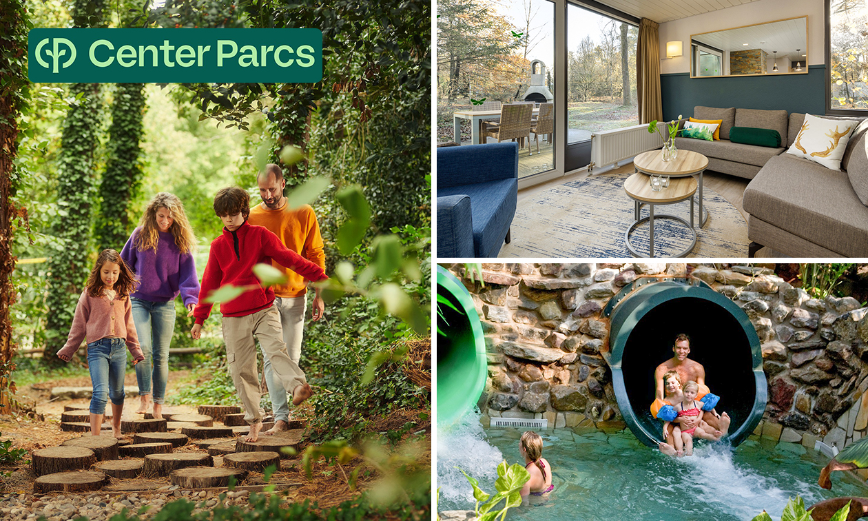 3, 4 of 7 overnachtingen voor 4 in Center Parcs Erperheide