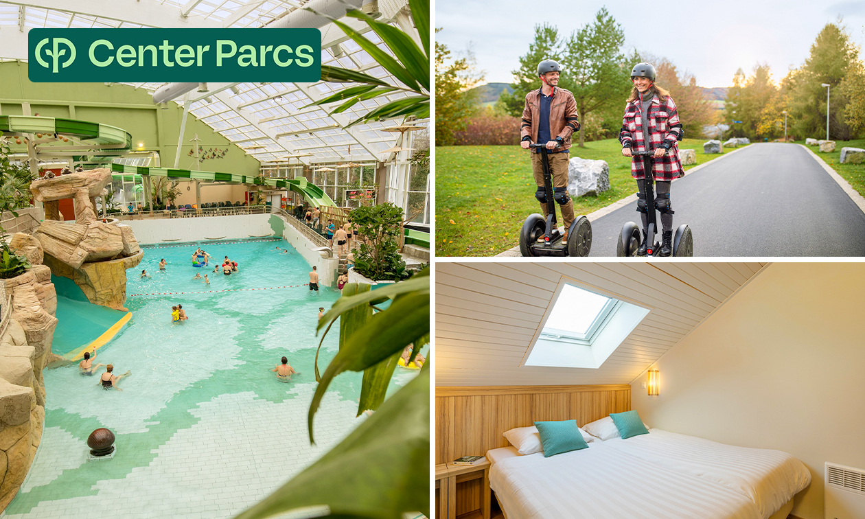 Weekend of midweek weg (2 pers.) in Center Parcs