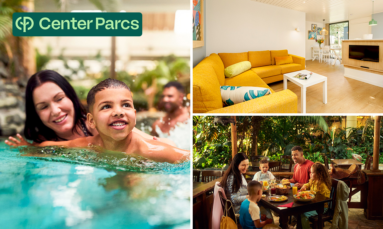 Weekend of midweek weg voor 4 tot 6 personen bij Center Parcs Mystery Park in Nederland