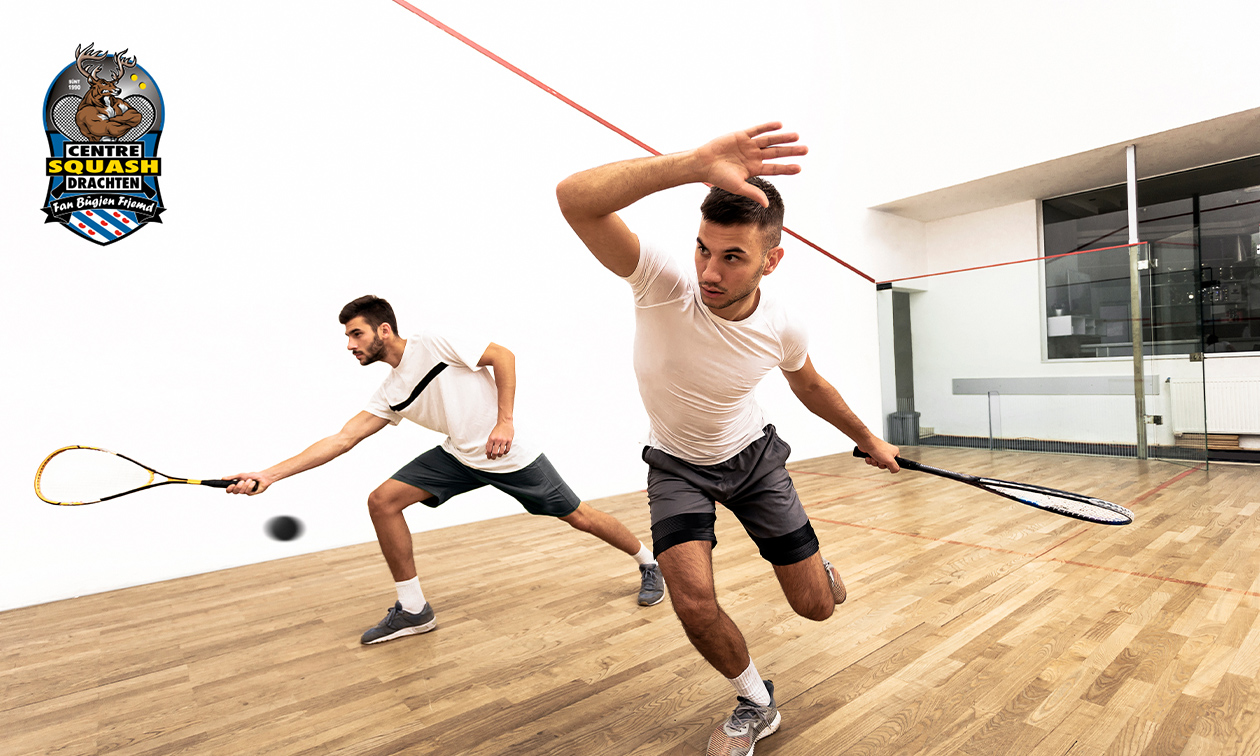 Huur squashbaan (45 min) + rackets en balletje