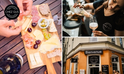 2-Gänge-Mittagsmenü oder französische Käse- oder Wurstplatte + Weißwein