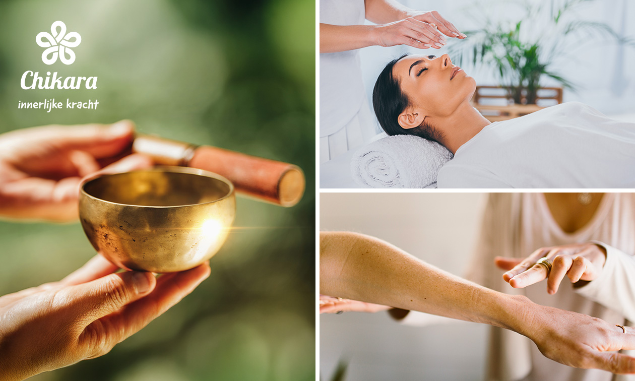 Holistic pulsing, reikibehandeling of klankschaalmassage (60 min)