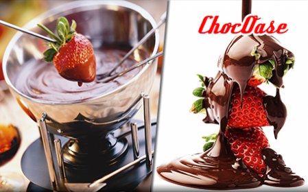 Chocoladefondue bij ChocOase