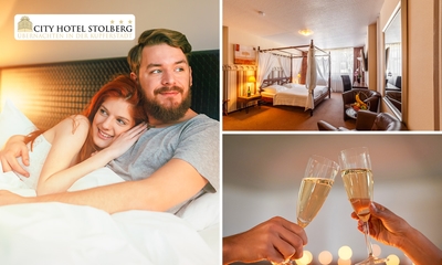 Overnachting voor 2 + ontbijt + late check-out + welkomstdrankje in Stolberg
