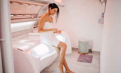 1 of 5 zonnebanksessie(s) + verzorgingsproduct bij City Spa Goes