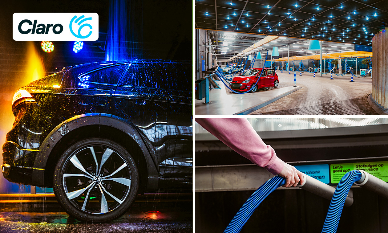 Autowasprogramma + PantserPlus + evt. interieurreiniging bij Claro Limburg