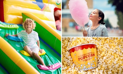 Entree speeltuin + suikerspin of popcorn
