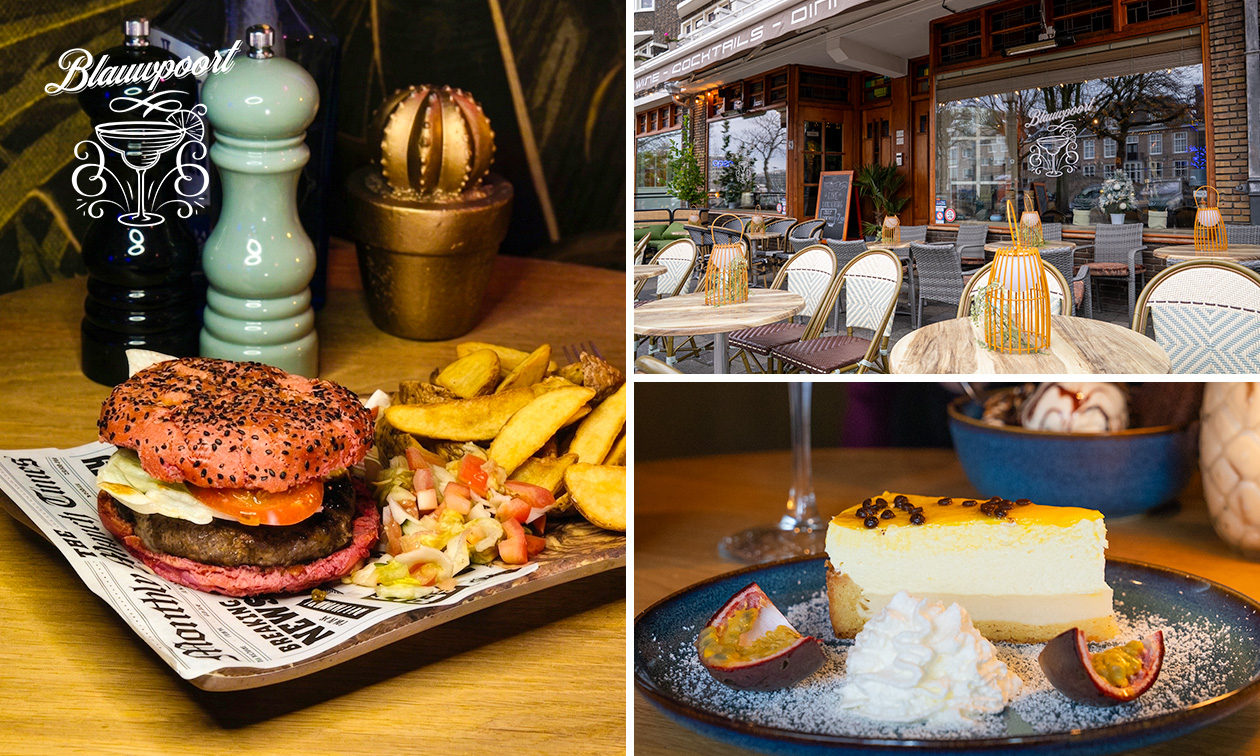 3-gangendiner à la carte bij Cocktailbar Blauwpoort