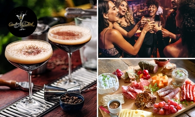 3 cocktails en een tapasschaal bij Cocktailbar Mundial