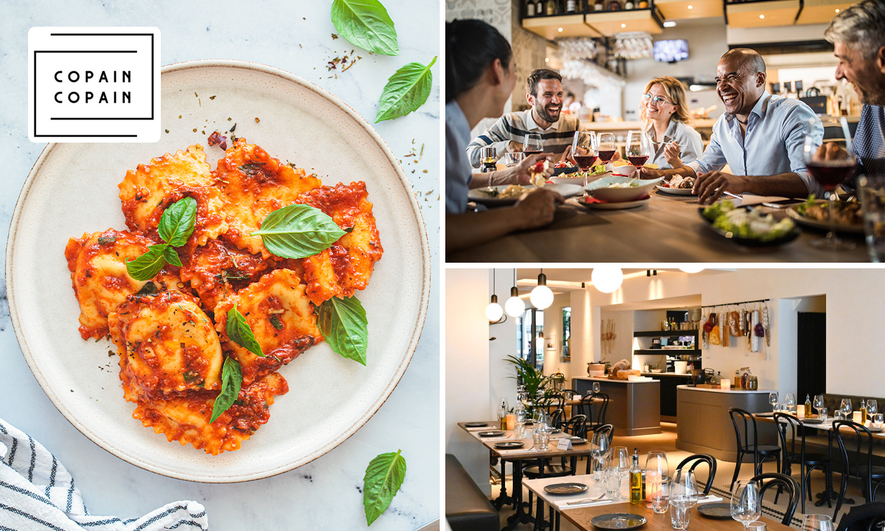 2- of 3-gangen keuzediner bij Copain Copain