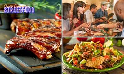 2-gangen keuzediner met onbeperkt spareribs of kippenvleugels bij Corta Colina Streetfood