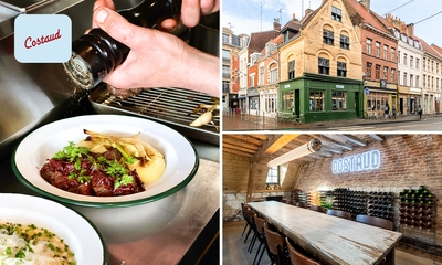 Déjeuner en 2 ou 3 services ou dîner en 3 services à la carte en plein coeur de Lille