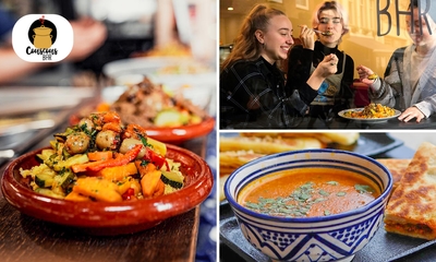 Couscous + soep + salade + evt. nagerecht bij de Couscousbar