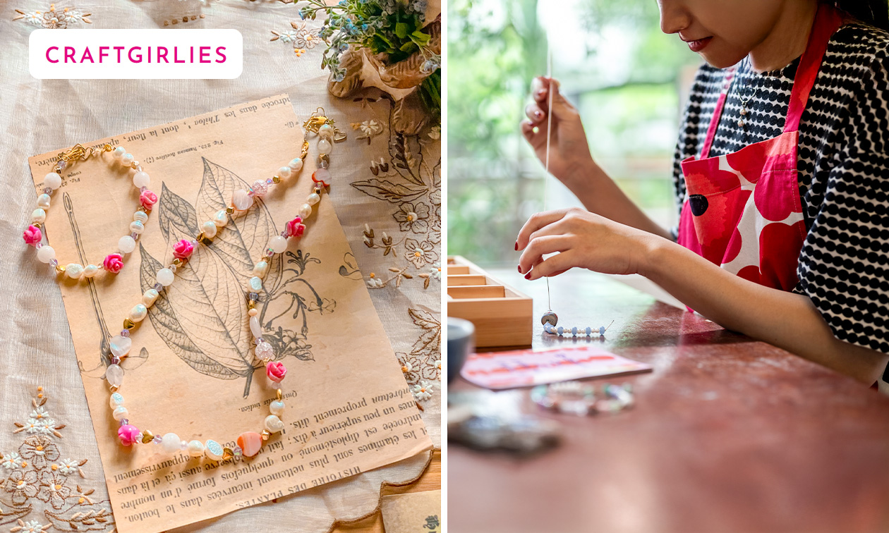 Workshop edelstenenketting maken (2 uur) op locatie naar keuze