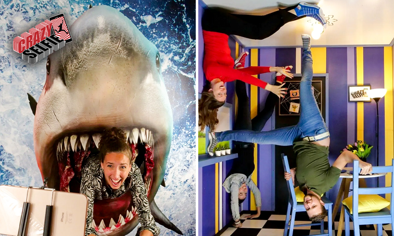 Entree voor Crazy Selfie (1,5 uur) + evt. bittergarnituur of shake met fotoprint bij Crazy Selfie