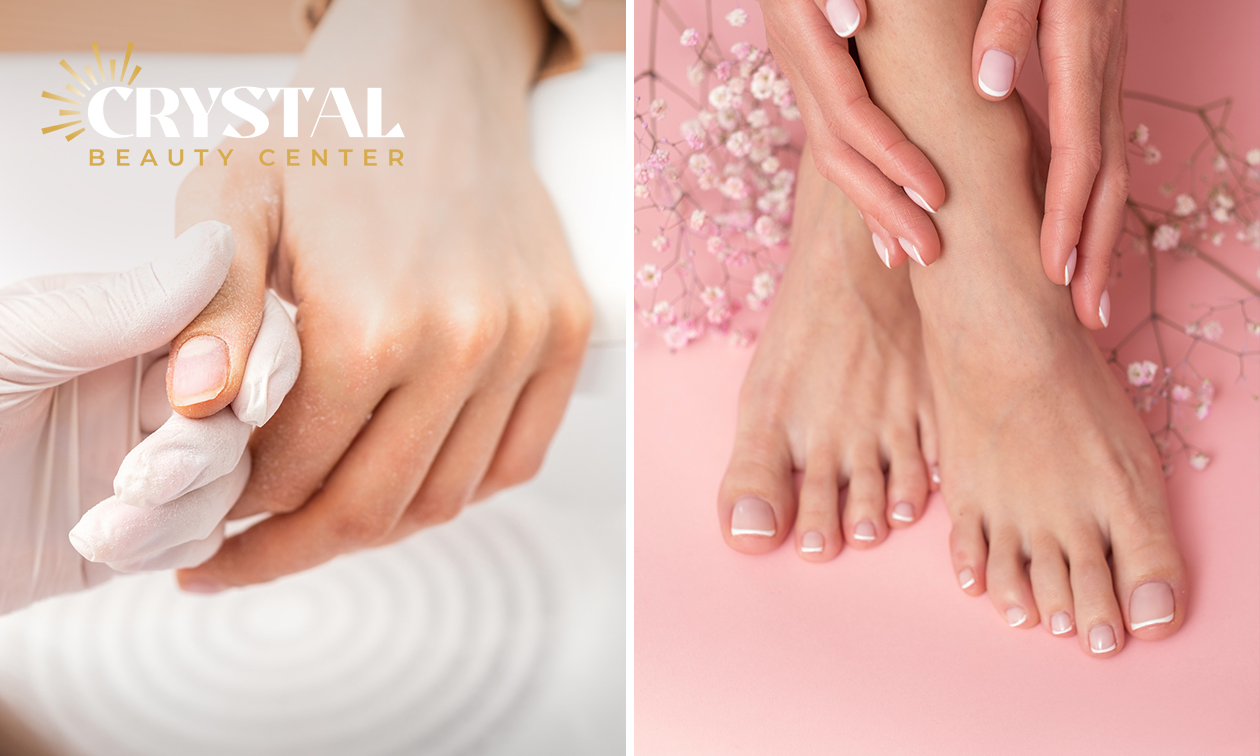 Manicure- of pedicurebehandeling (45 min)