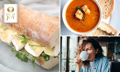 Sweet coffee of 2-gangenlunch bij Cup of Joy