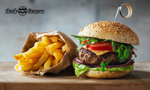 Afhalen: burgermenu naar keuze bij Daily Burgers Enschede