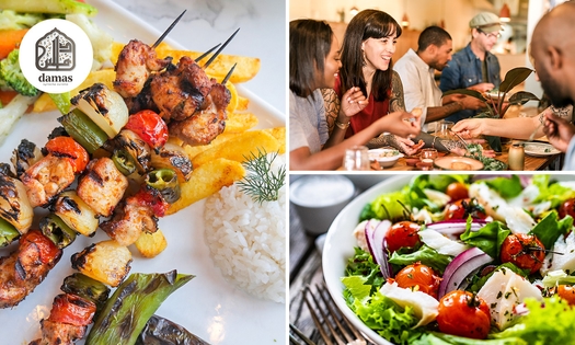 Complete mixed grill incl. 3 spiezen, nagerecht en frisdrank