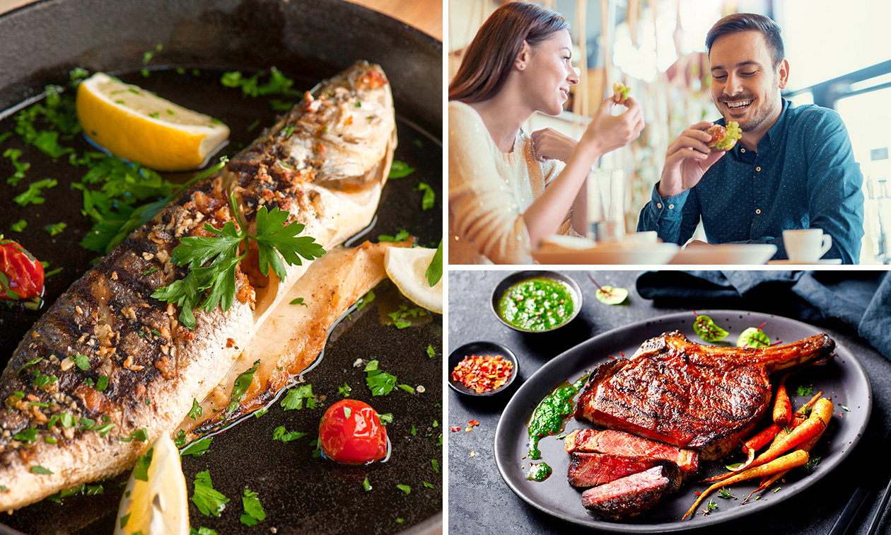 3-gangendiner à la carte bij Dante aan het strand van Blankenberge
