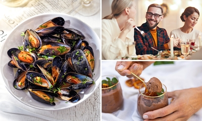 2-gangen mossellunch of -diner aan het strand van Blankenberge