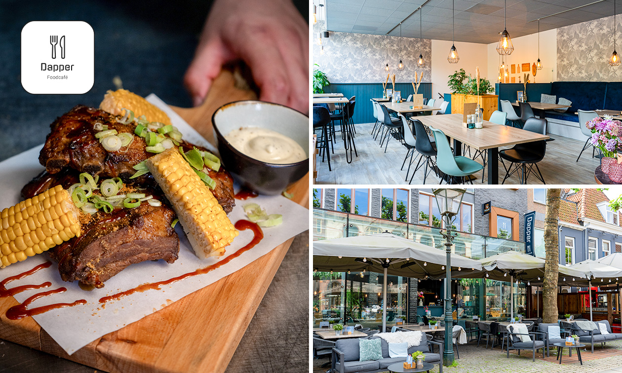 2- of 3-gangendiner à la carte bij Dapper Foodcafé