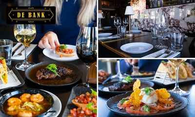 3-gangen shared dining-diner (12 gerechten) bij De Bank Santpoort