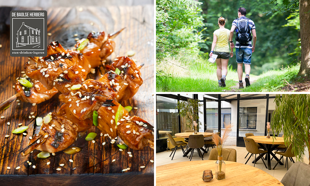 Wandelarrangement + 2-gangenlunch of -diner bij De Baolse Herberg