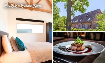 Overnachting(en) voor 2 + ontbijt + 3-gangendiner + welkomstdrankje in Zwijndrecht