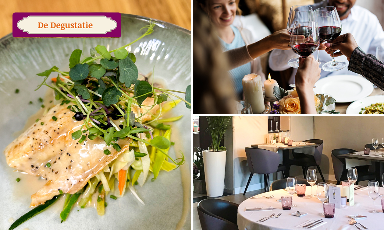 4-gangen keuzediner + amuse van de chef bij De Degustatie