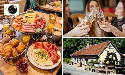 Luxe ontbijt in bosrijke omgeving