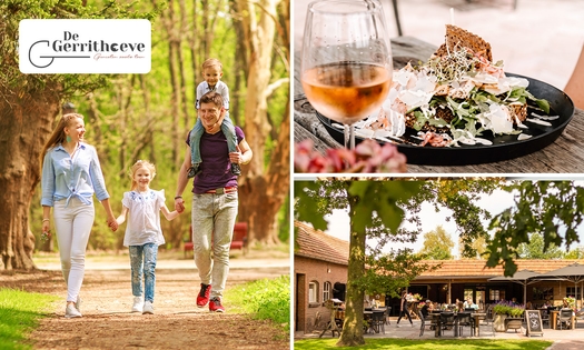 Wandelarrangement incl. koffie of thee + gebak + 2-gangen keuzelunch bij De Gerrithoeve