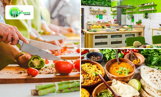 Kookworkshop naar keuze (3 tot 4,5 uur) bij De Groene Keuken