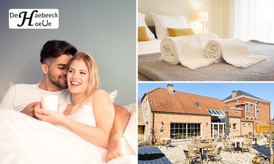 1 of 2 overnachting(en) voor 2 + ontbijt nabij de Antwerpse Kempen