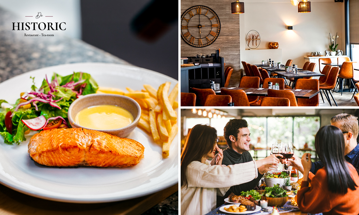 2- of 3-gangen keuzediner bij De Historic