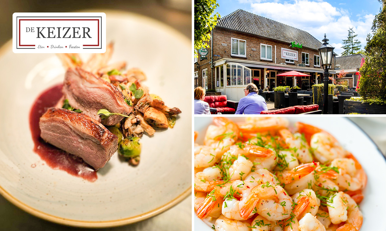 3-gangendiner à la carte bij De Keizer Helvoirt