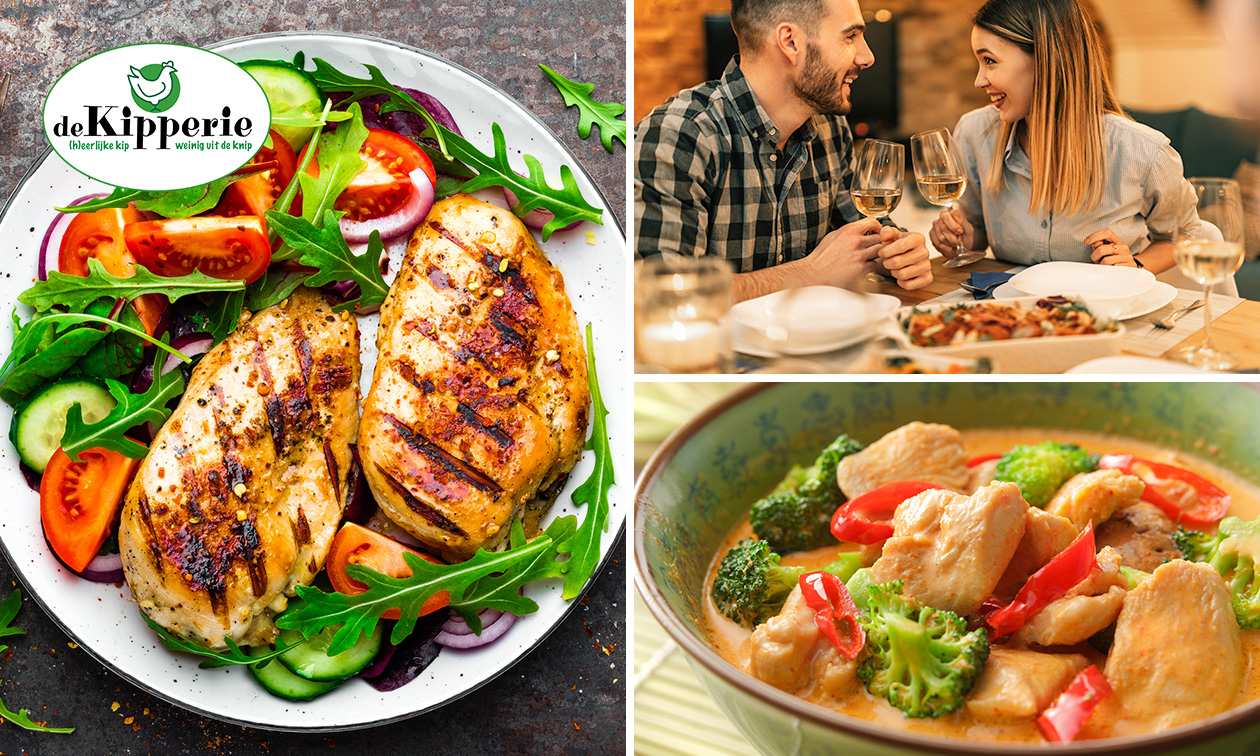 1,5 kilo kip naar keuze (3x 500 gram) + 1 kilo kipnuggets bij De Kipperie