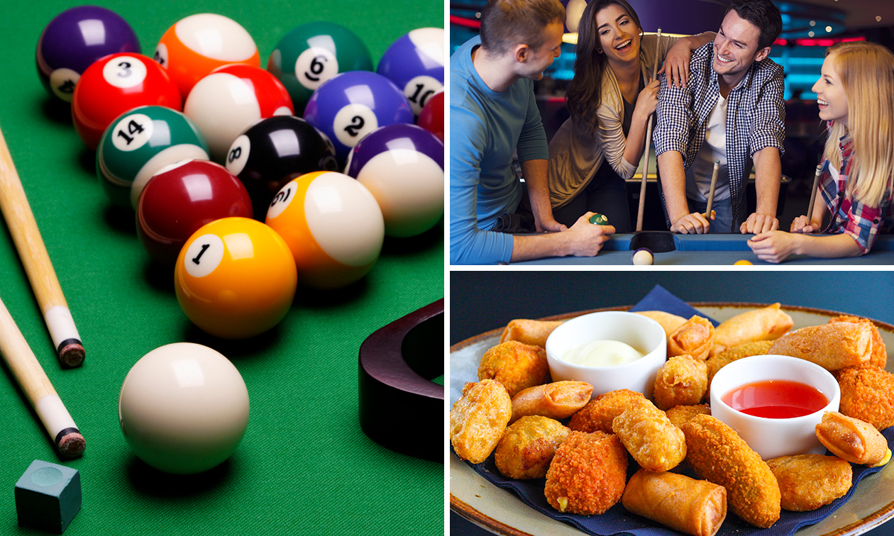 Poolen (1 of 1,5 uur) + evt. borrelhapjes